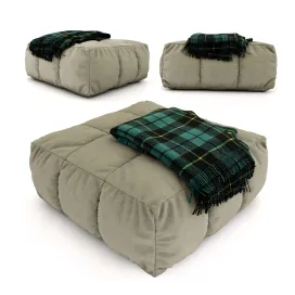 Pouf plaid